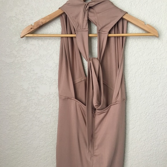 Revolve Nude Bodycon Mini Dress - Picture 5 of 6